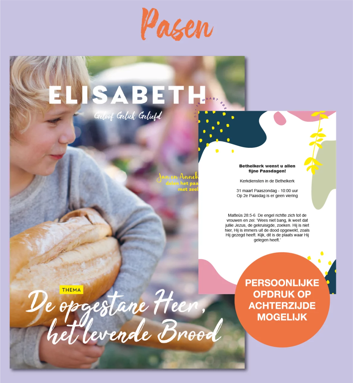 Cover Paaseditie Elisabeth jongen met brood onder de arm