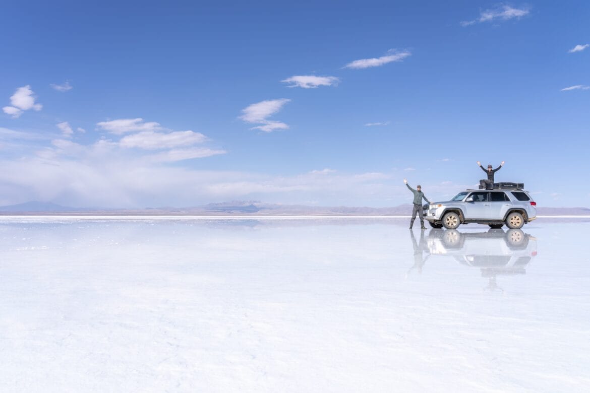 Elisabeth natuurfotograaf Rob Jansen op reis in Salar de Uyuni